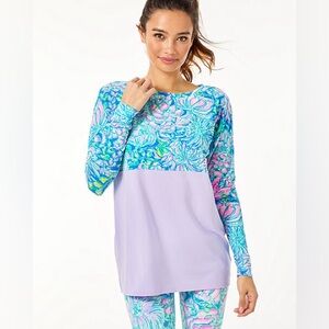 NWT Lilly Pulitzer Finn Top Size XXL Multi In Full Bloom